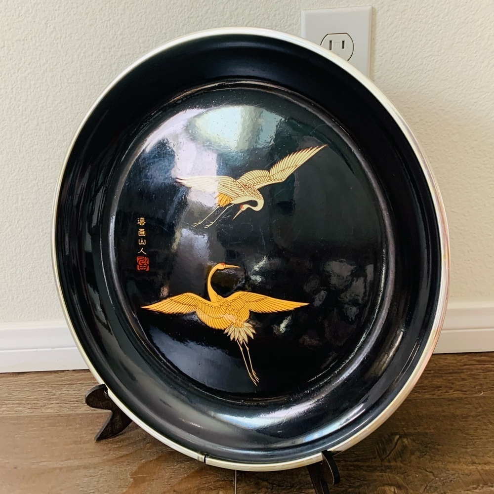 Japanese lacquer serving tray